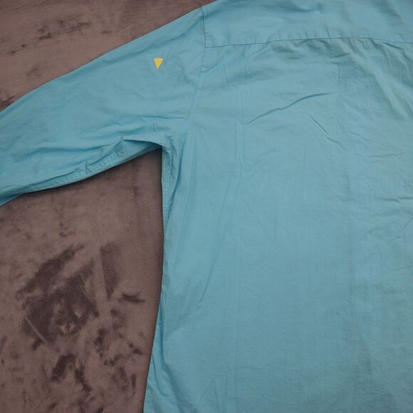 Alfani Shirt Mens L Blue Button Up Long Sleeve Stretch Slim Fit Collared Top - Picture 10 of 16